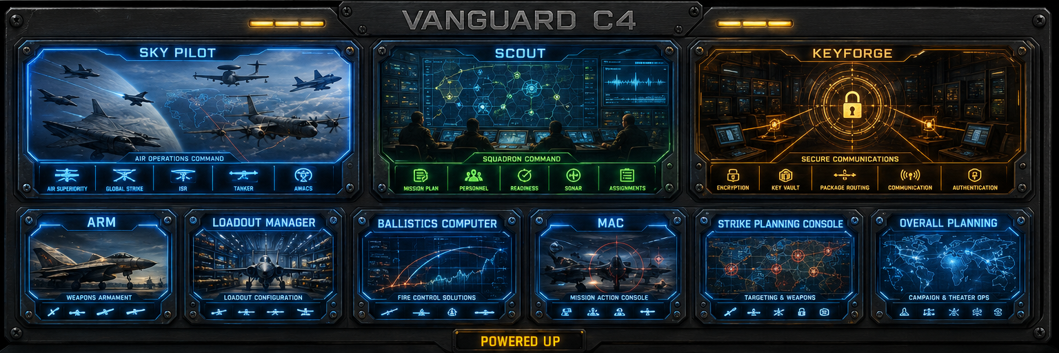 Vanguard C4 master panel